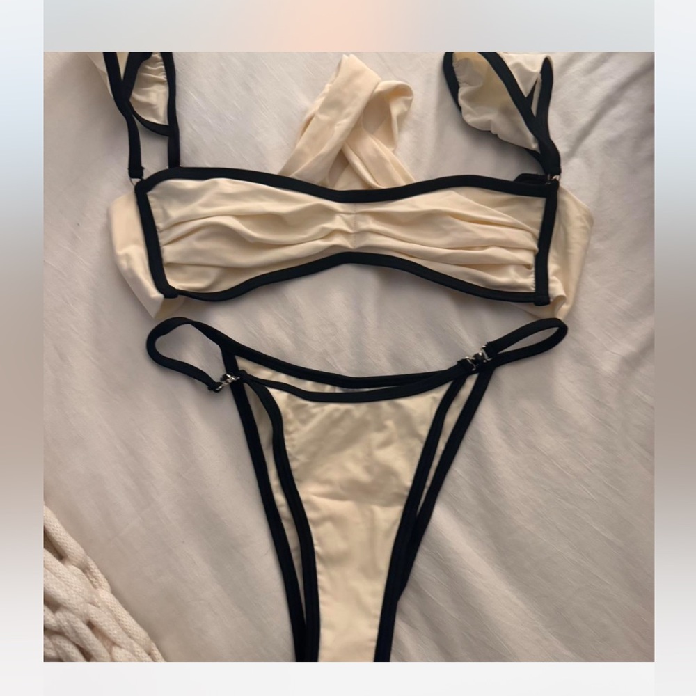 Strawberry Milk Mob Cream and Black Bikini